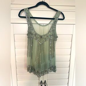 Nordstrom Sequin Tank. So cute for a evening out. Looks great with a nude tank.